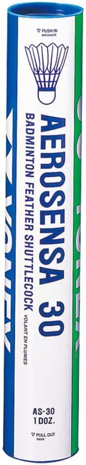 YONEX AeroSensa-20 Badminton Feathers (Goose, Pack of 12)