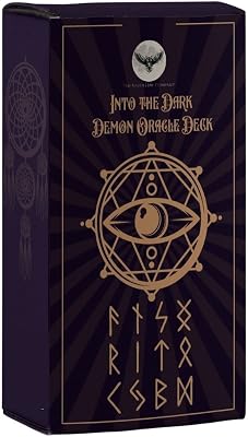Into The Dark Demon Oracle Deck - Occult Tarot Cards with 72 Goetic Demons - Goetia Archetype Cards Ideal for Shadow Working, Divination & Guidance - 80 Full-Color Matte Cards