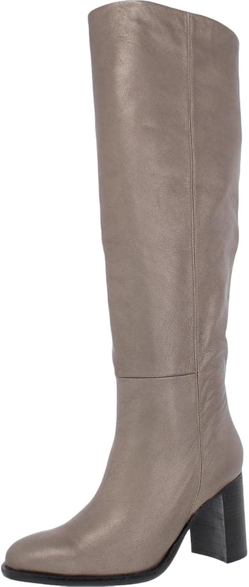 Free People Grayson Women's Leather Knee High Boots with Block Heel