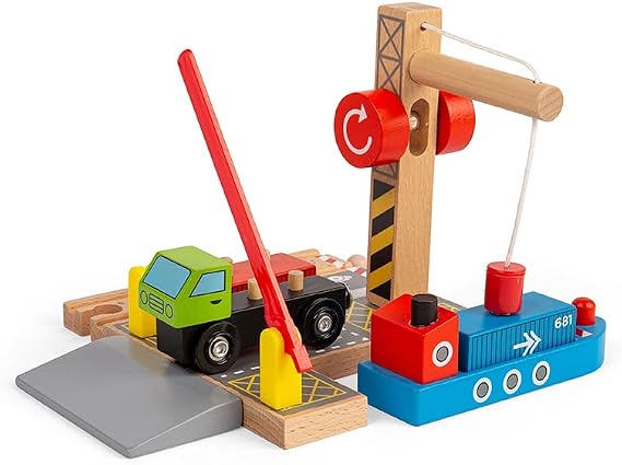 Bigjigs Rail Container Shipping Yard for Train Set