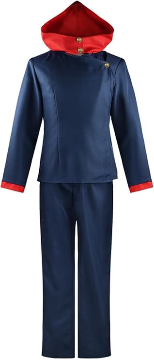 Gosbeliy JJK Yuji Itadori Hoodie Yuji Itadori Cosplay Costume Jacket Outfit Anime Pullover Sweatshirt Hat Halloween Uniform