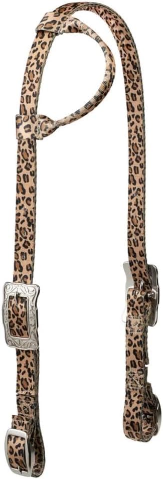 WEAVER Poly Sliding Ear Headstall Leopard