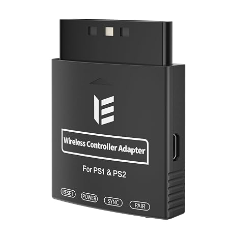 RGEEK Wireless Controller Adapter for PS1 PS2 Console, Compatible with PS4/PS5, Switch Pro, Xbox One S, Series X/S and 8Bitdo Controller