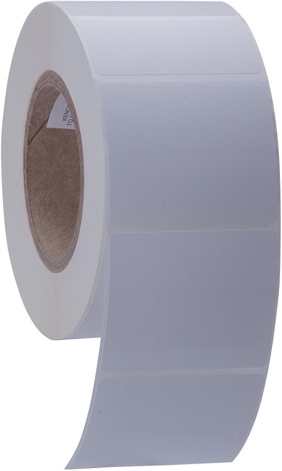 Kenco Premium Inkjet 3 X 2.5 Rectangle High Gloss Paper Roll-Fed Inkjet Labels. Compatible with Primera Color Label Printers and Many Other Printer Brands. Supplied 1000 Labels on a 3 core.