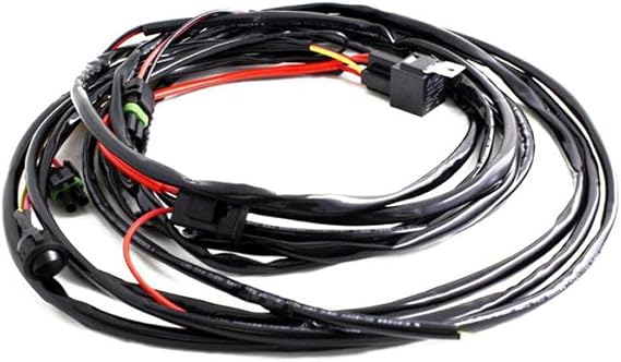Baja Designs Wiring Harness for 2 LED Lights - 300 Watts Max Total with On/Off Switch, Connects to Squadron, S2 Series LED