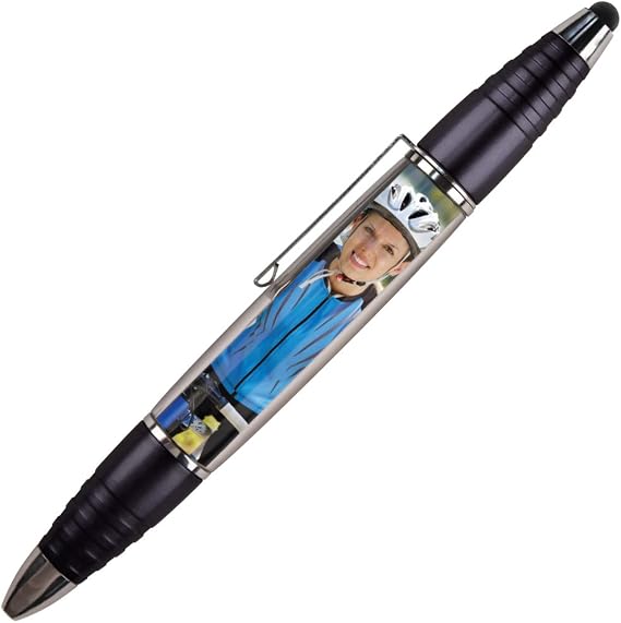 PixStylus 2 in 1 Personalized Pen and Stylus Combo - DIY - Black