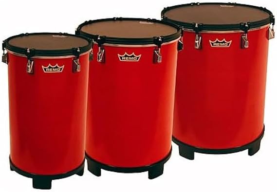 Remo BH-0016-A1 16" Key-Tuned Bahia Bass Drum, Red