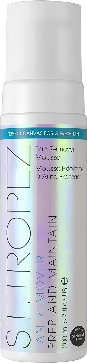 St.Tropez Fake Tan Remover and Primer Mousse, 2-in-1 Prep and Maintain, Detox and Prime Skin, Suitable for Sensitive Skin, PETA Certified, 200 ml