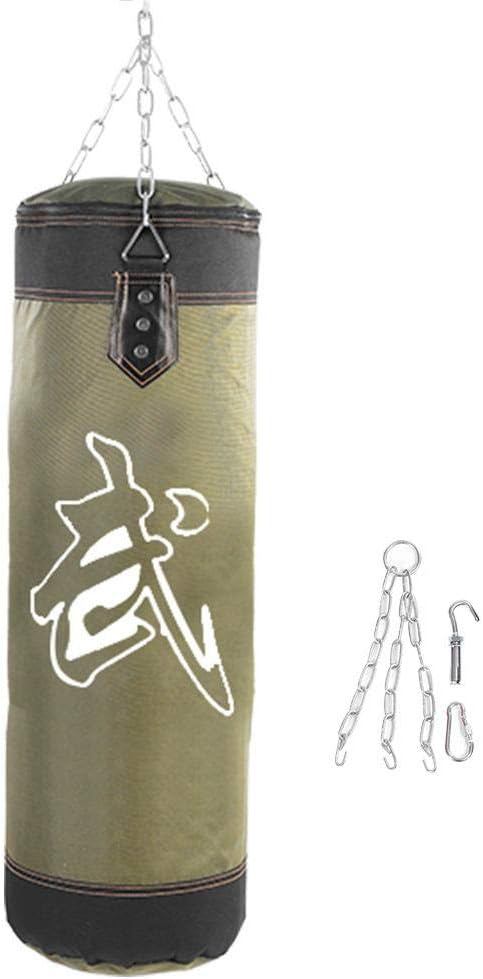 Heavy Boxing Punching Bag, Empty Sandbag Hanging Punching Bag Training MMA Kickboxing Muay Thai Boxing Sandbag Hook Kick Sandbag Fight Karate Punch Punching Sand Bag Sandbag replacement for Kid Adult