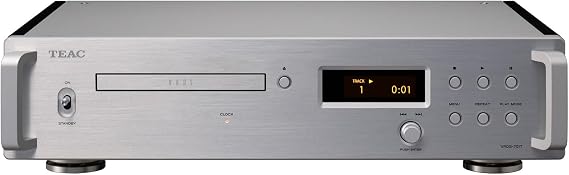 TEAC VRDS-701T CD Transport with MQA Decoding & External Clock Input (Silver)