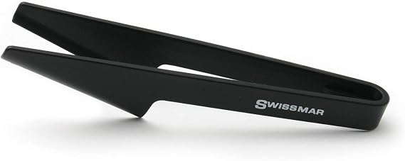 Swissmar Raclette Tongs Set of 4 Heat-Resistant Plastic Tongs for Raclette Grill or Granite Stone Curved Design for Easy Gripping 7" Length Dishwasher Safe Ideal for Group Grilling