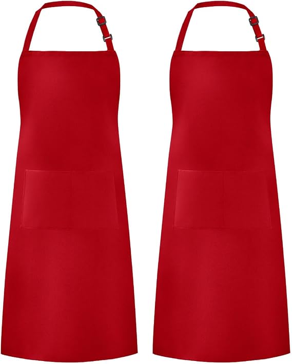 Syntus Apron for Men Women, Adjustable Cooking Kitchen Apron with 2 Pockets