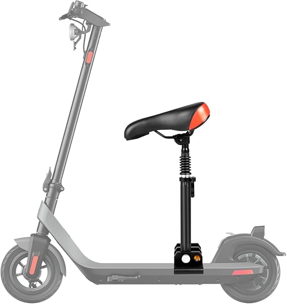 Electric Scooter Seat 17.71-25.6 inches Height Adjustable Scooter Seat Saddle Seat Attachment PU Electric Scooter Seat Accessories for Xiaomi M365, M365 Pro Foldable Removable Seat Replacement