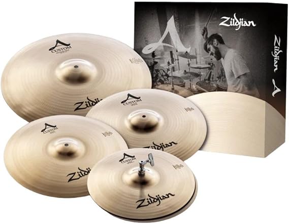 Zildjian A Family Custom Cymbal Pack with 14-Inch Hi-Hat Cymbal, 16-Inch Crash, 18-Inch Crash and 20-Inch Medium Ride