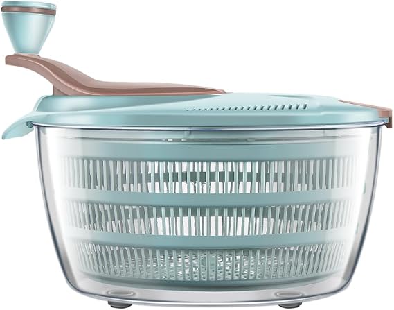 Brigii Salad Spinner, 4.24 Quart Lettuce Spinner, Vegetable Spinner