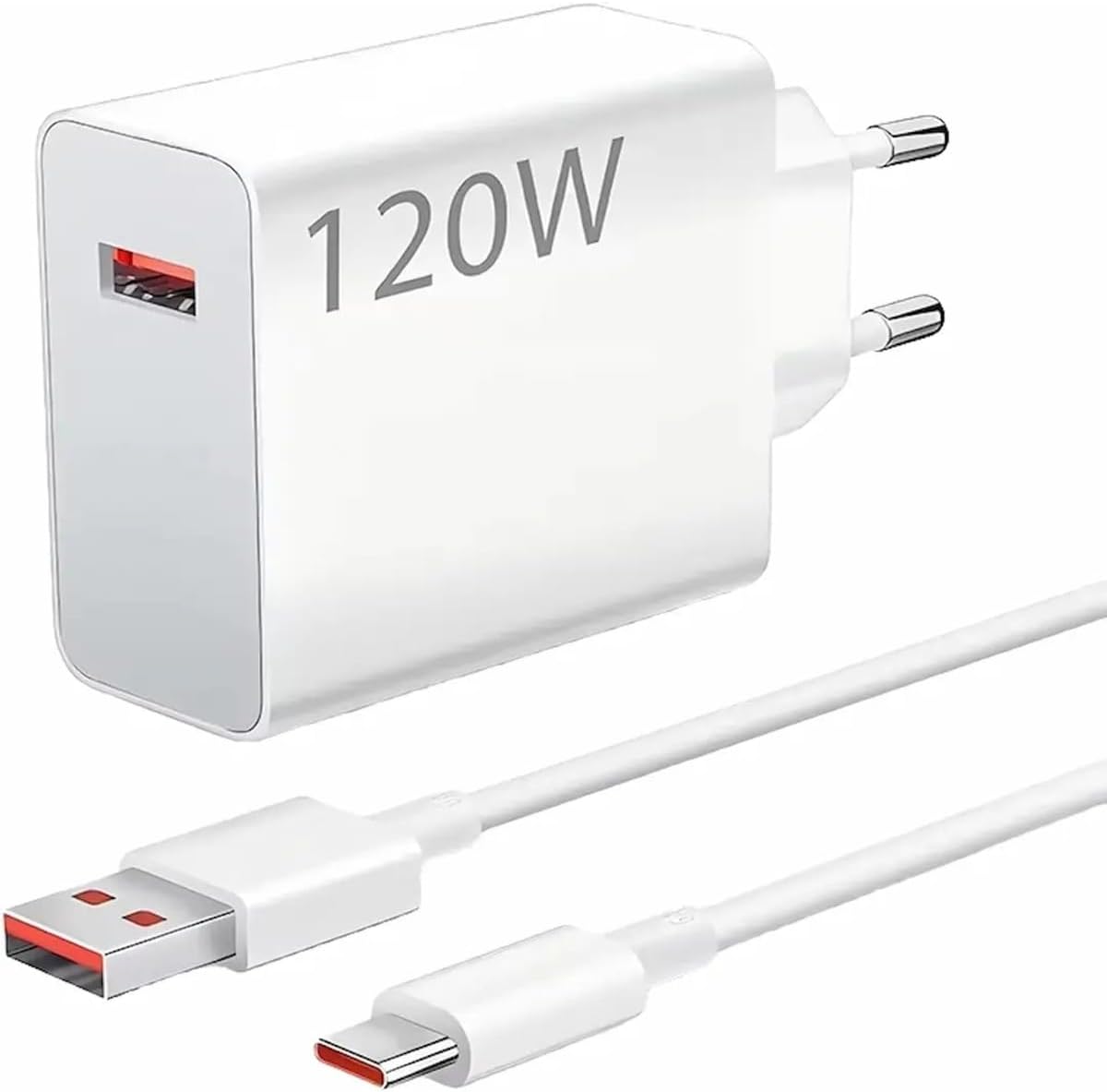 Yeco 120W Type-C Ultra Hızlı Şarj Adaptörü ve Kablo Seti, Hızlı Şarj Destekli, Beyaz