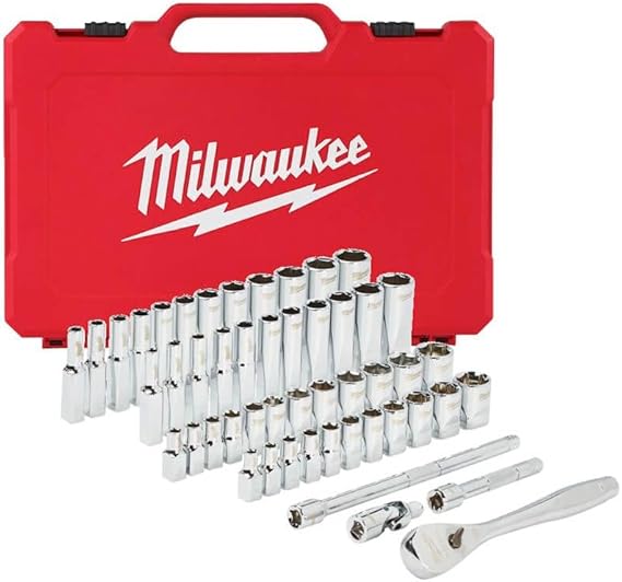 Milwaukee T4932464944 Ağır Hizmet Tipi Cırcır Lokma Takımı ¼” 50 Parça