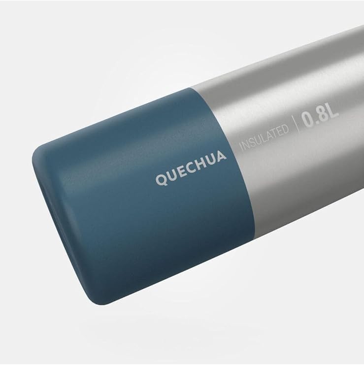 Quechua Insulated Stainless Steel Hiking Flask MH500 0.8L - Blue