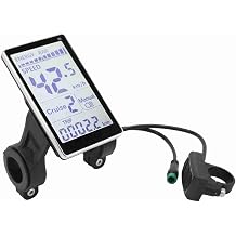 Electric Bike LCD Meter, compatible with 24V/36V/48V/60V electric bicycles, M5 LCD panel screen, suitable for electric bicycles and scooters with a thickness of 31.8mm/22.2mm.