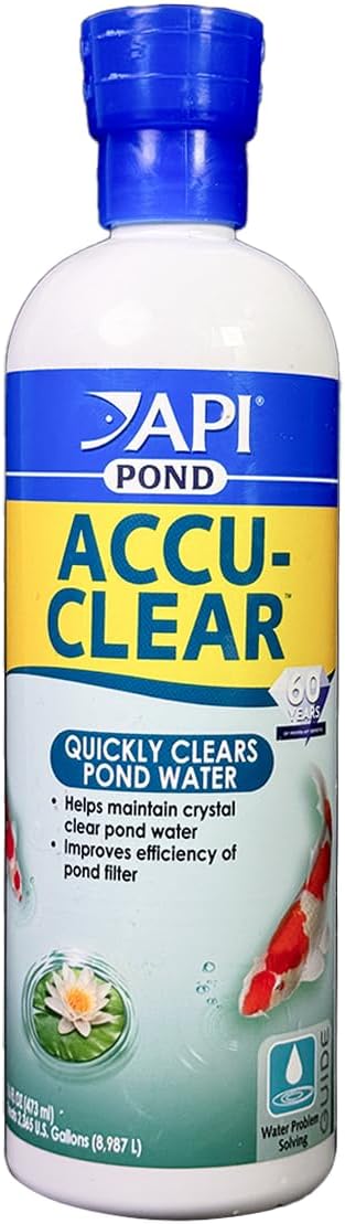 API Pond ACCU-Clear (16 fl oz) Water Clarifier - Improves Filter Efficiency