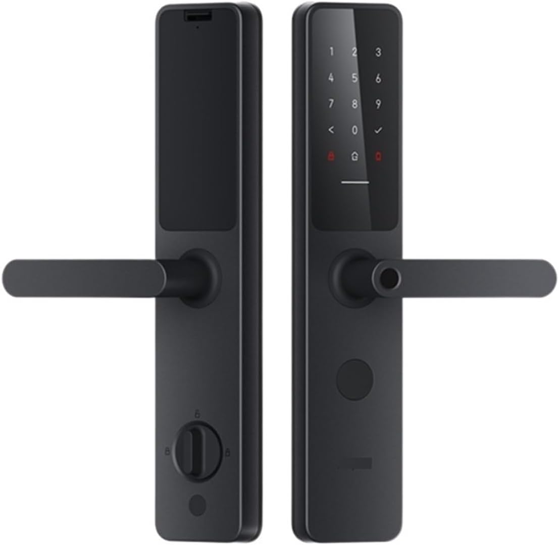 Smart Door Lock Compatible with A100 Pro Zigbee Bluetooth 5.0 Apple Home Key Unlock Fingerprint Unlock Home Kit Work at Home Color: 80-120mm