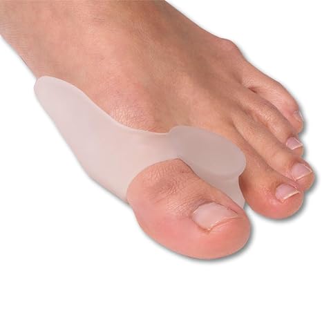 NatraCure Gel Big Toe Bunion Guards & Toe Spreaders (2 Pieces) - Pain Relief for Crooked, Overlapping Toes, Pressure, Protector, Corrector, Shield, Spacer, Pad, Separator, Cushion - 1315-M CAT 2PK