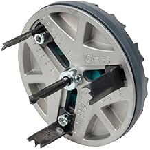 wolfcraft Adjustable Hole Saw, 45-90 mm I 5977000 I for Sawing Various diameters During refurbishment and Interior Works