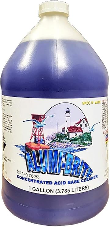 Aluminum Cleaner and Brightener Concentrated Acid Base Cleaner 1 Gallon