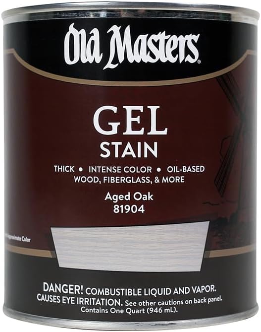 qt Old Masters 81904 Aged Oak Gel Stain Oil-Based Stain