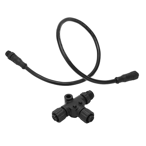 for NMEA 2000 Cable, IP67 for NMEA 2000 Drop Backbone Cable with T Connector 5 Pin 0.5m for Networks
