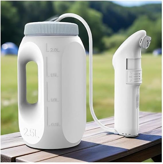 Portable Travel Bidet for Women Men- Electric Rechargeable Personal Bidet Sprayer for Personal Cleaning, Postpartum Care Handheld Bidet with 2.5 Liters Water Container
