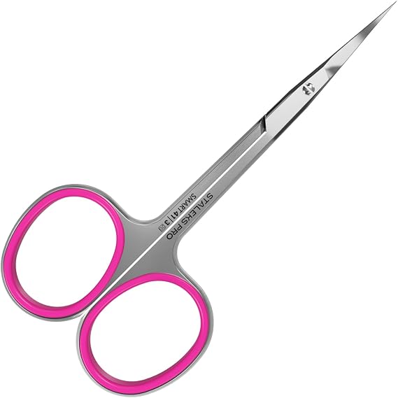 Staleks Pro Yenİ Saplar Makas Kanca Şapka Makasi Üzerİnde Kavİslİ UÇ Akilli 41/3 Sİlİkon Kaymaz BaĞlanti Pembe SÜper Keskİn YÜksek Kalİte