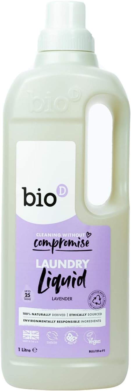 Bio-D Laundry Liquid Lavender Concentrated Non Bio 1 Litre