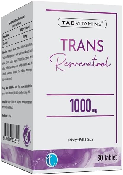 Tabvitamins Trans Resveratrol 1000 mg 30 Tablet