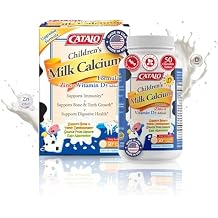 CATALO Childrens Milk Calcium Formula Kids & Toddler Milk, Bone Supplement, Zinc & Vitamin D3 Added, Kids Vitamins, Toddler Formula 12-36 Months 50 Chewable Tablets