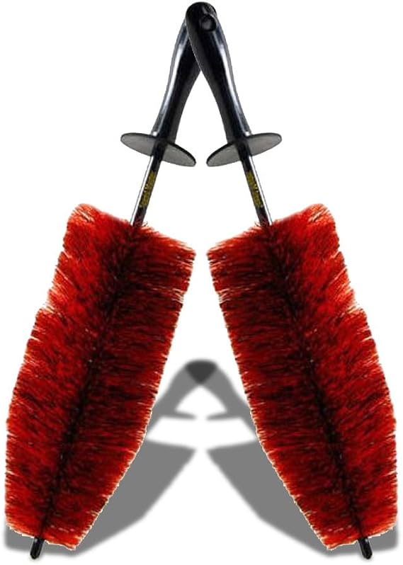 Speed Master Wheel Brush (2 Pack) | Memory Foam Bristles | Safe on All Wheel Types | Clean Your Wheels With Ease!