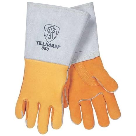 Tillman 850 Welding Gloves, Straight Cuff, Straight Thumb, Premium Elkskin, M, 1 PR 850M - 1 Each