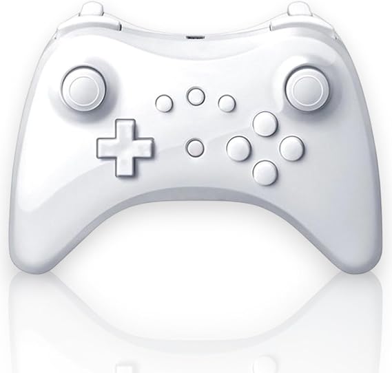 Grigioy WiiU PRO compatible controller WiiU exclusive wireless controller white with vibration function