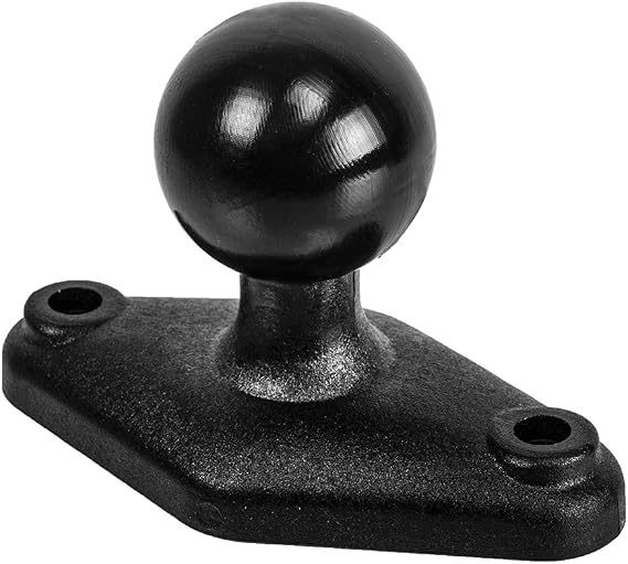 Tackform 2-Hole AMPS Diamond Adapter with Rubber Ball Coating. Compatible with 1 "Ball and RAM Systems from Arkon, iBolt and More Enterprise Series