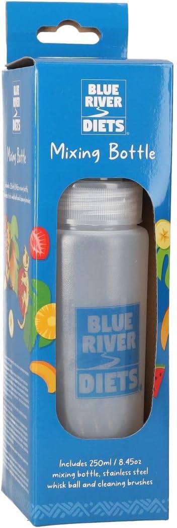 Blue River Gecko Diet Mixing Bottle 240ml | Mix, Store & Serve Gecko Food