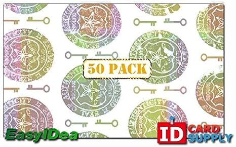Key and Seal ID Card Hologram [50 PACK]