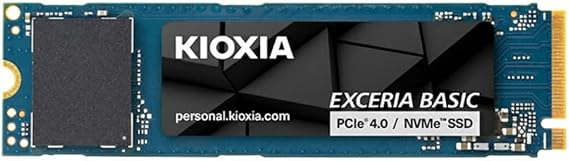 KIOXIA PCIe M2 1TB Exceria Basic NVMe GEN4 7200/6600 Mb/sn SSD (LSF10Z001TG8)