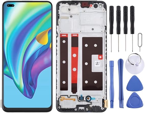 LCD Screen for Oppo Reno4 Lite/F17 Pro with Digitizer Full Assembly with Frame