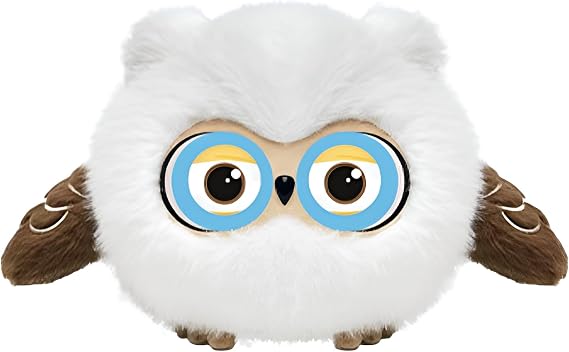 AI Interactive Pet Robot, 13.0 inches 33 cm, Fluffy Cat Head Falcon, Emotional Recognition & Music Playback Function, 5 Hours of Operation, Watching Elderly, Educational Toy, Suitable for
