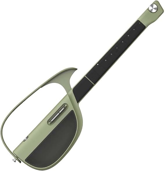 Smart Stringless Electric Guitar - Avid Fans of Music, Automatic Playing Chord Accompaniment (One Man, One Band), E Guitar with Earphone Jack, Easy for Beginners (Green)