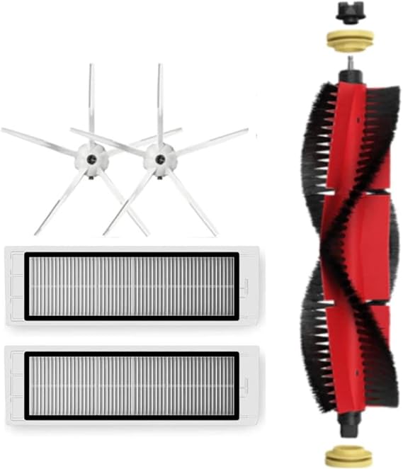 S5 Max, S6, S6Pure, S6Maxv White Compatible Spare Brush Filter Set-5 Pieces