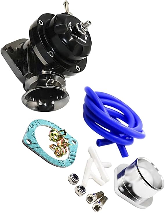 Universal Type-RS Tur-bos Blow Off Valve Kit Blow Dump Off Valve Turbos 25psi BOV Powerful Efficient, Black