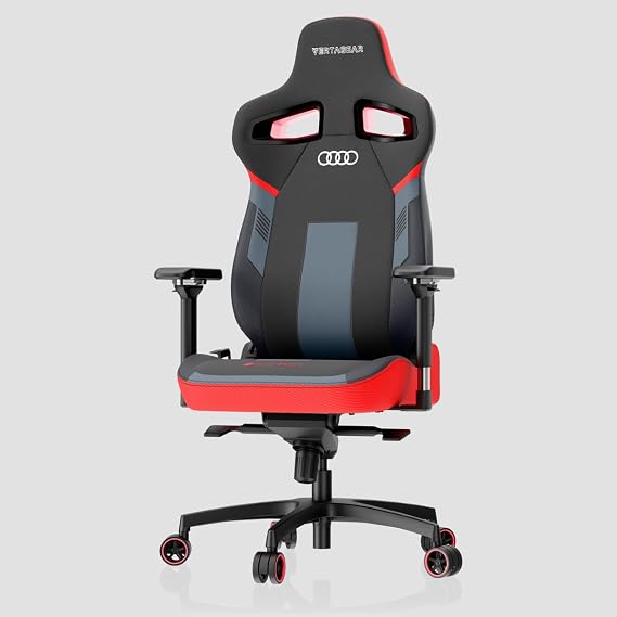 VERTAGEAR PL4800 X-Large Synthetic Leather Ergonomic Adjustable Lumbar Features Audi Sport Edition