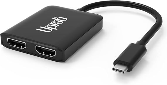 uptab USB-C to Dual HDMI Adapter 4K 60Hz Splitter, Windows Only
