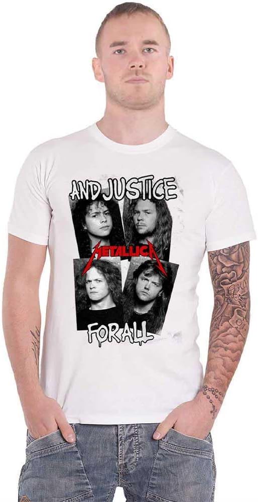 Metallica Faces First Four Albums T Shirt